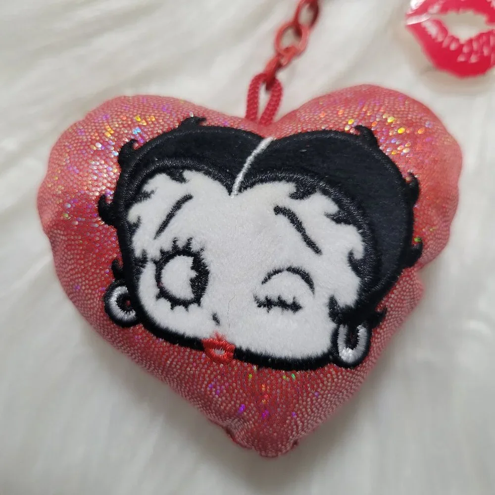 Betty Boop Heart Keychain